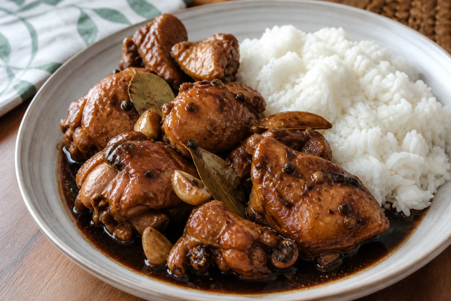 Adobong manok — gotowe danie