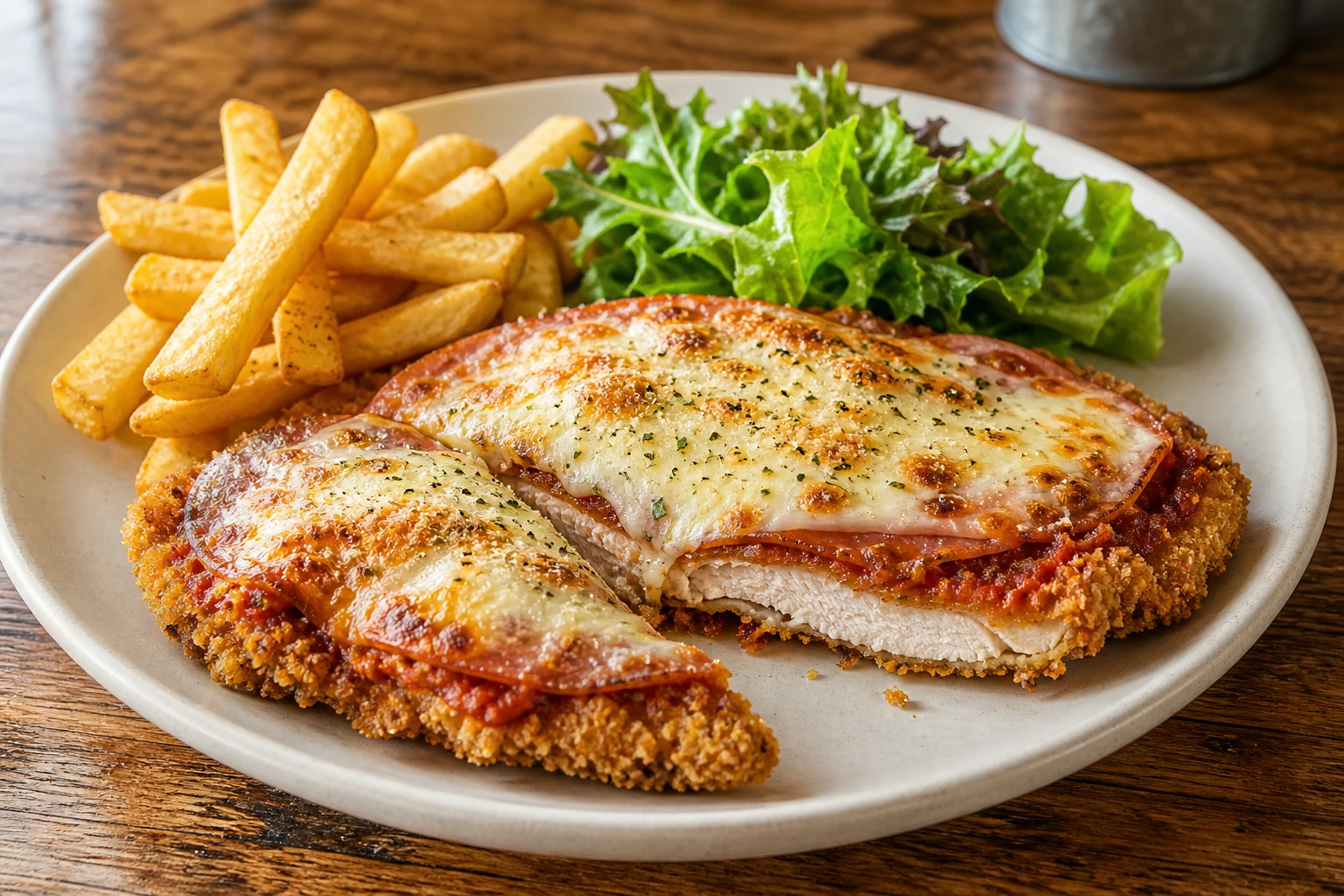 Chicken parmi — gotowe danie
