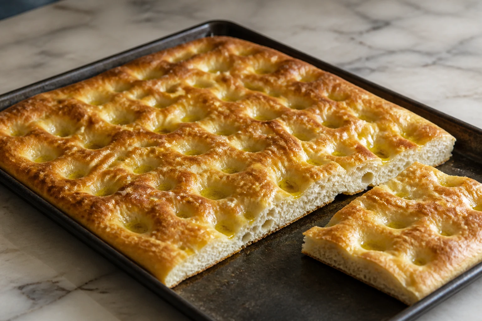 Focaccia genovese — gotowe danie