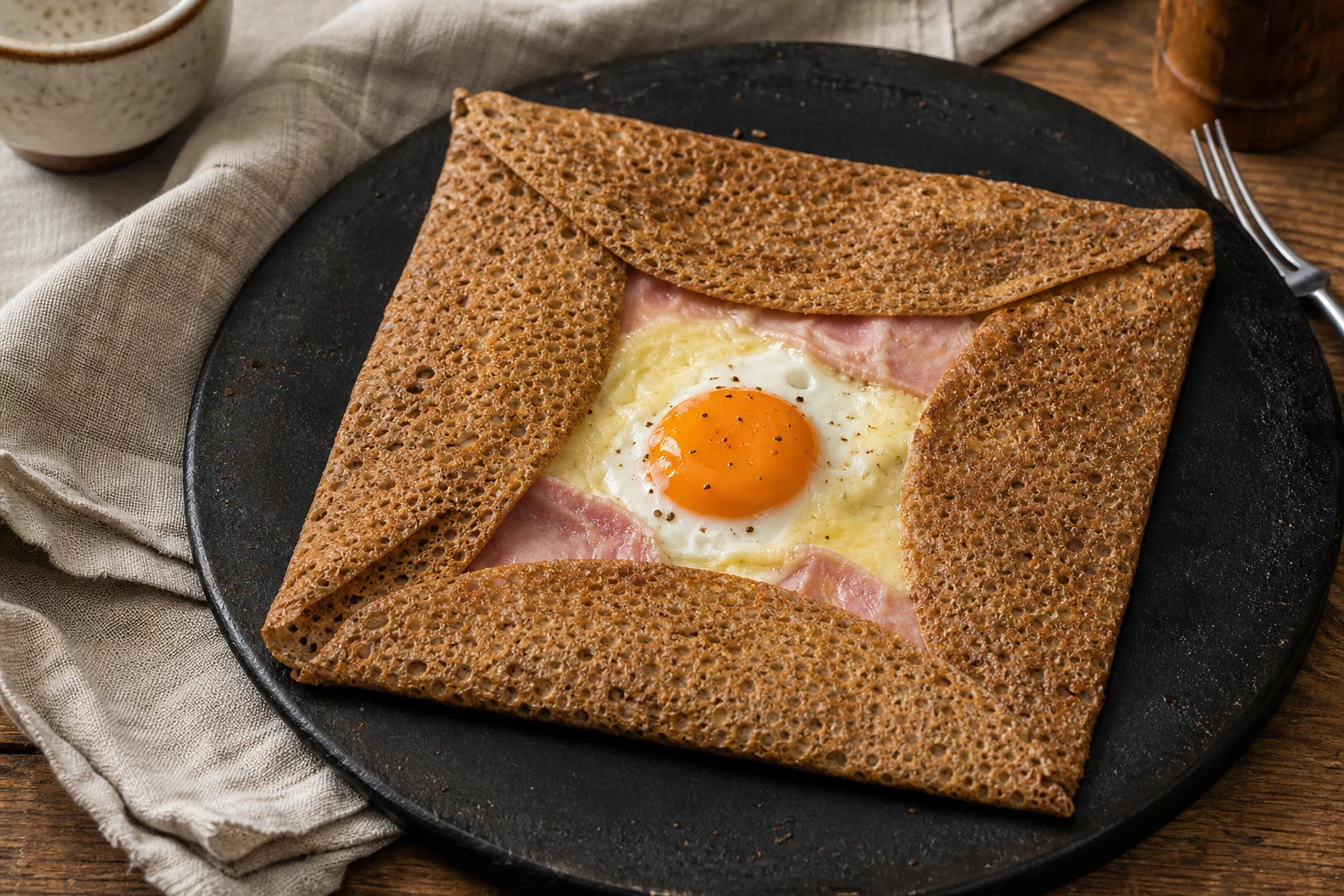 Galette bretonne complète — gotowe danie