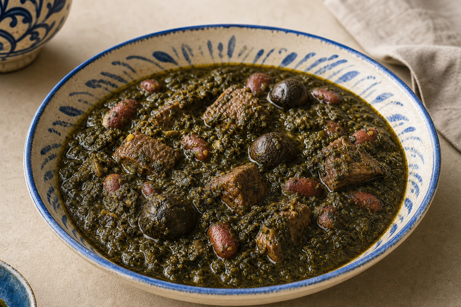 Ghormeh sabzi — gotowe danie