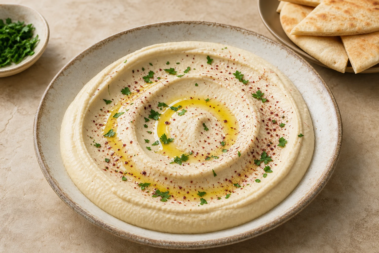Hummus bi tahini — gotowe danie