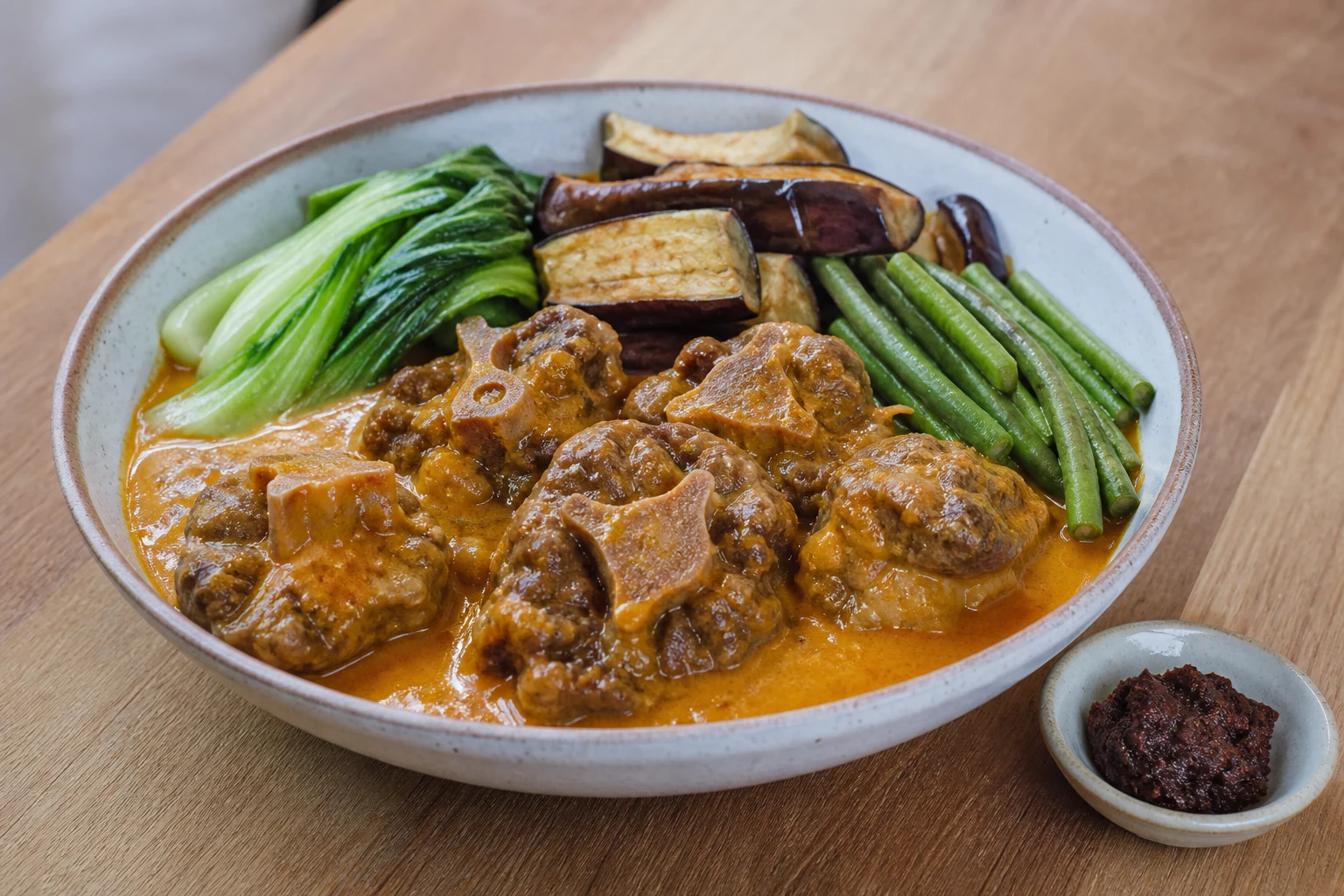 Kare-kare z ogonem wołowym — gotowe danie