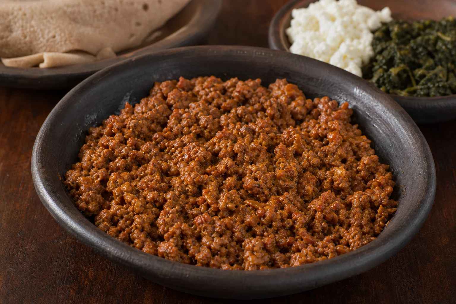 Kitfo leb leb — gotowe danie