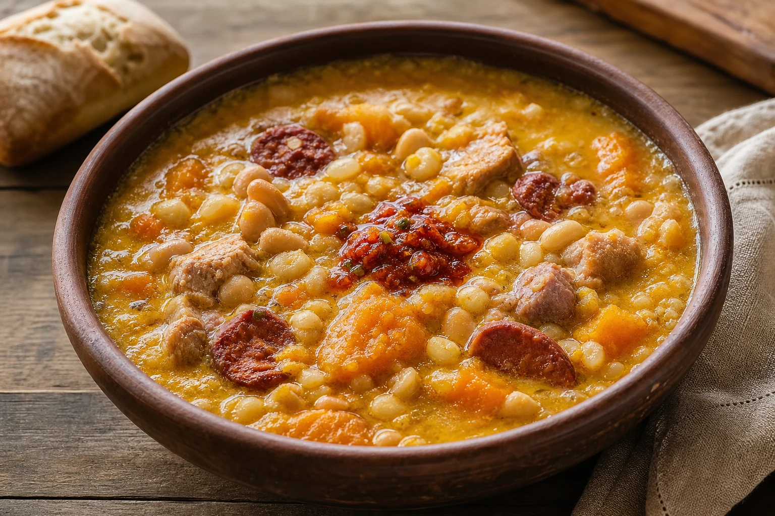 Locro criollo — gotowe danie