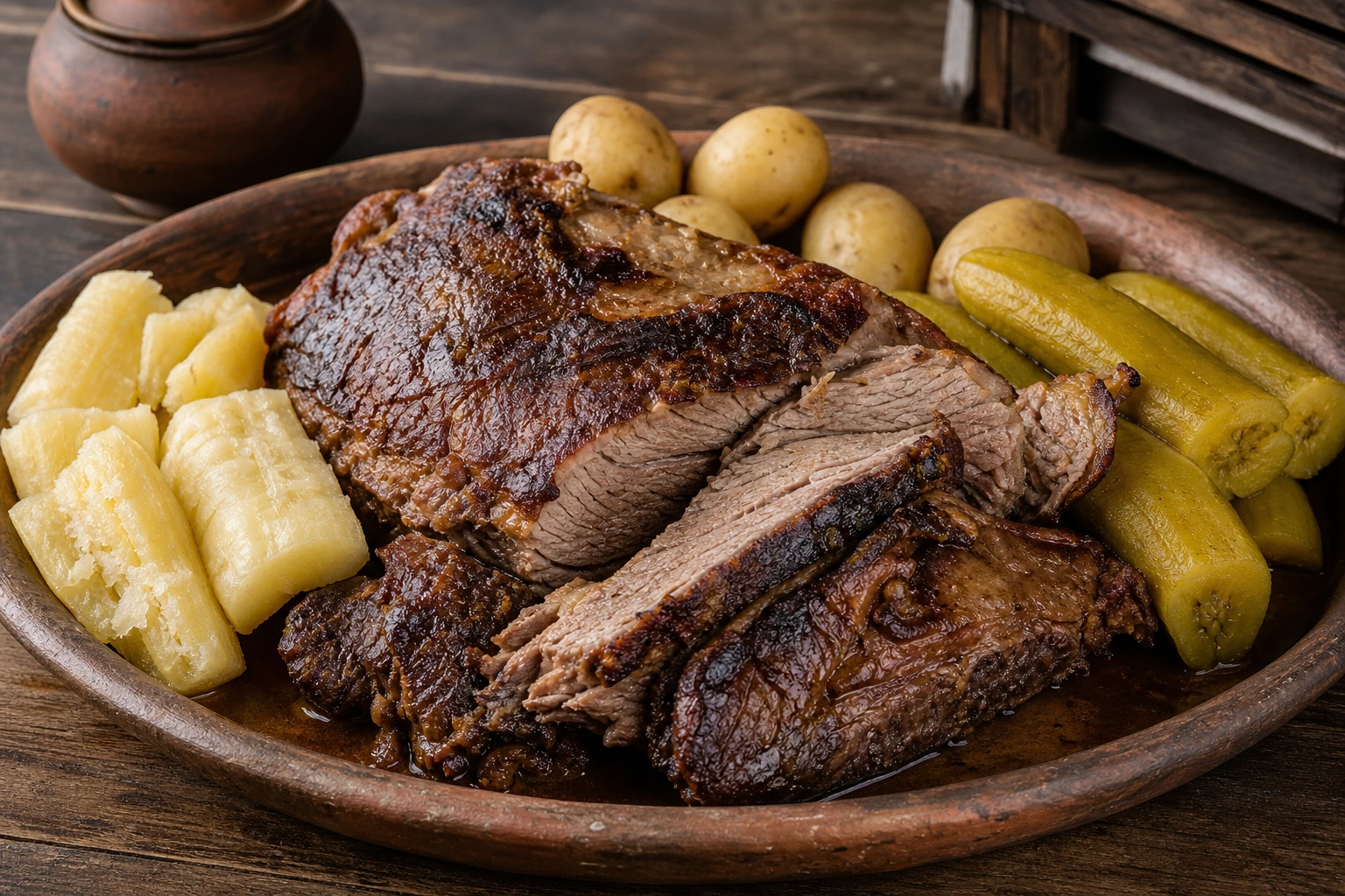 Mamona a la llanera — gotowe danie