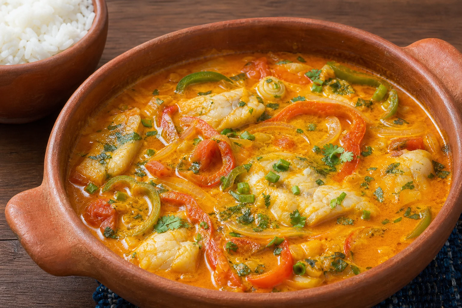 Moqueca baiana z rybą — gotowe danie