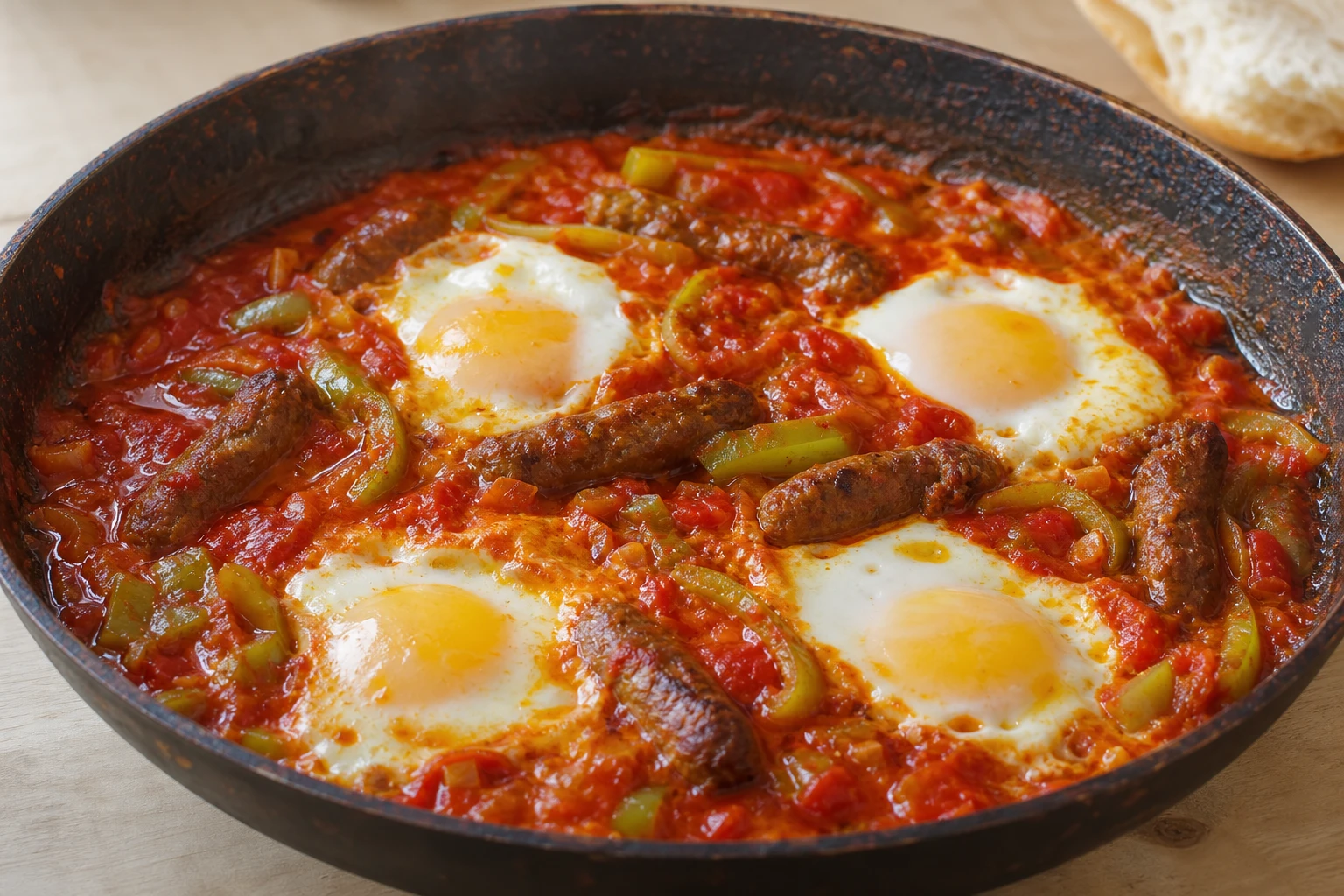 Ojja z merguez — gotowe danie