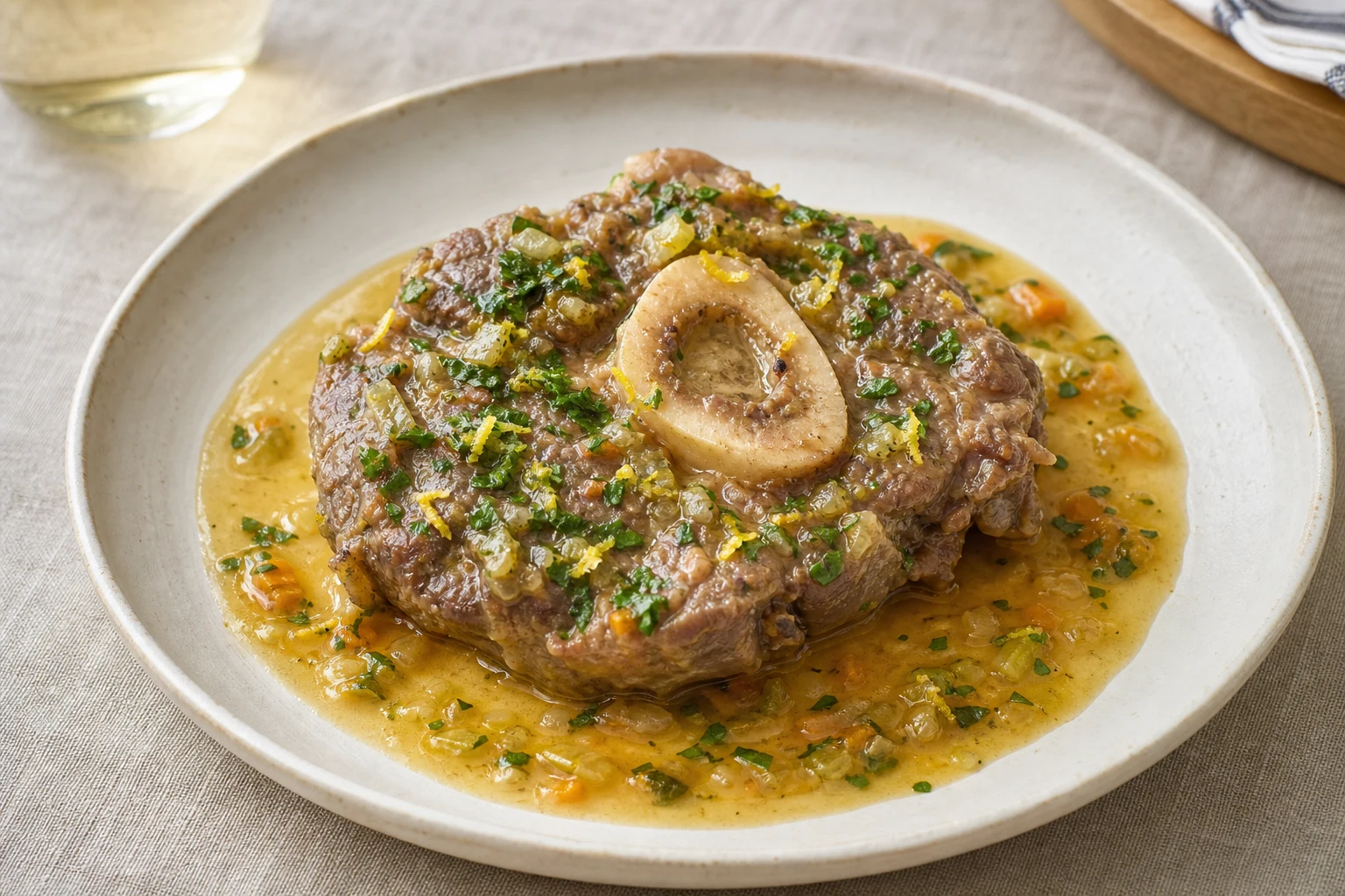 Ossobuco alla milanese — gotowe danie