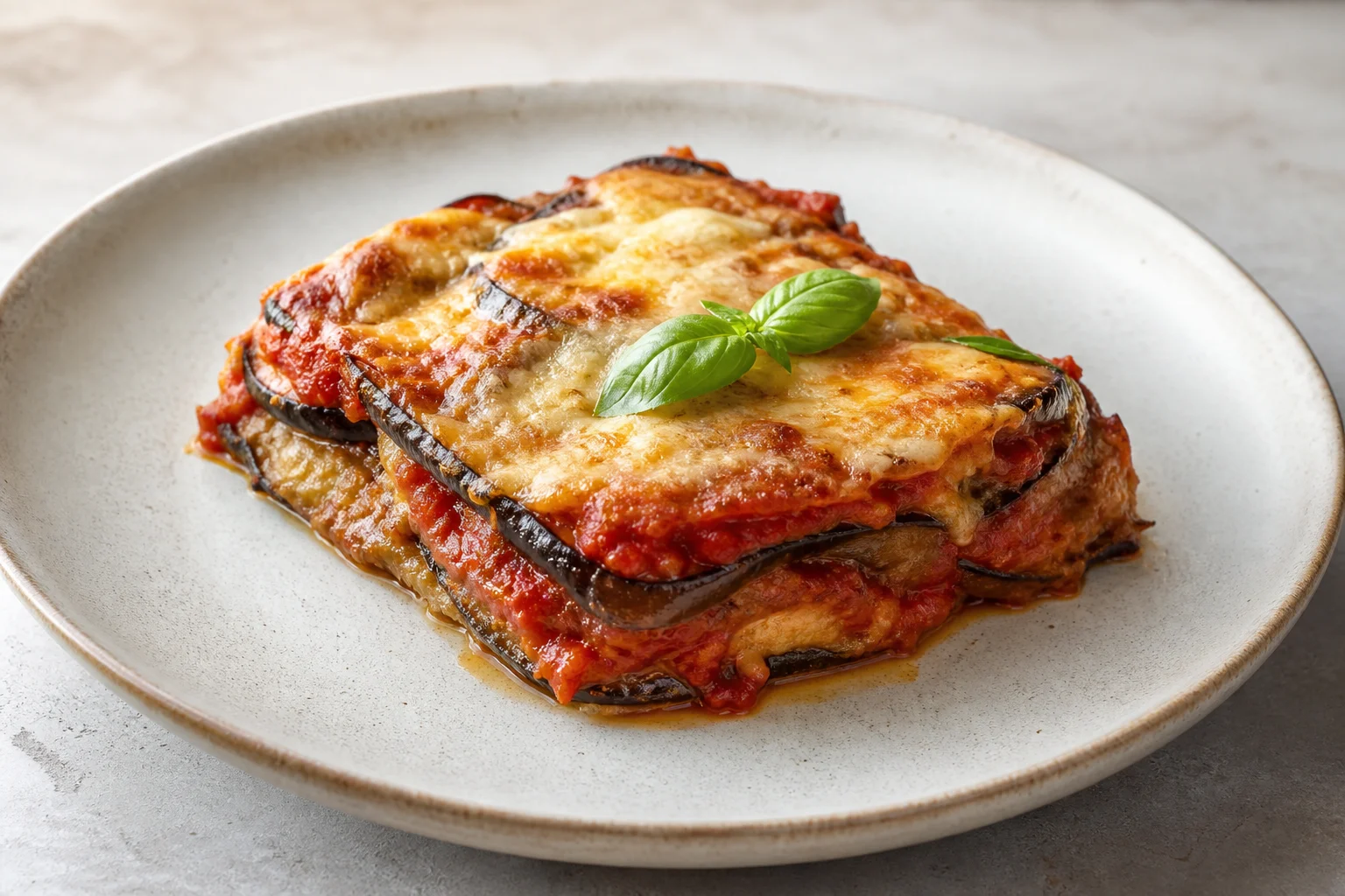 Parmigiana di melanzane — gotowe danie