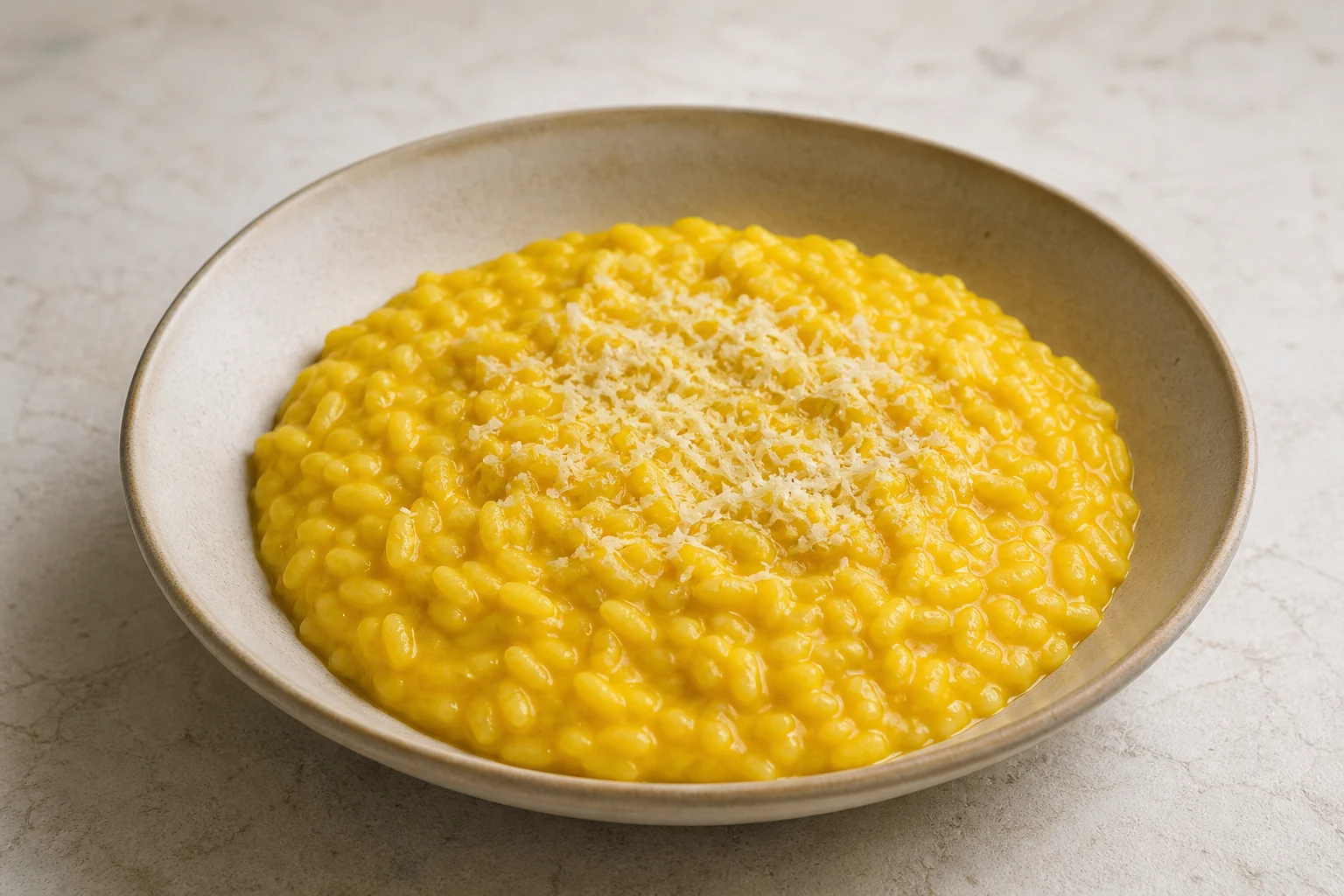 Risotto alla milanese — gotowe danie