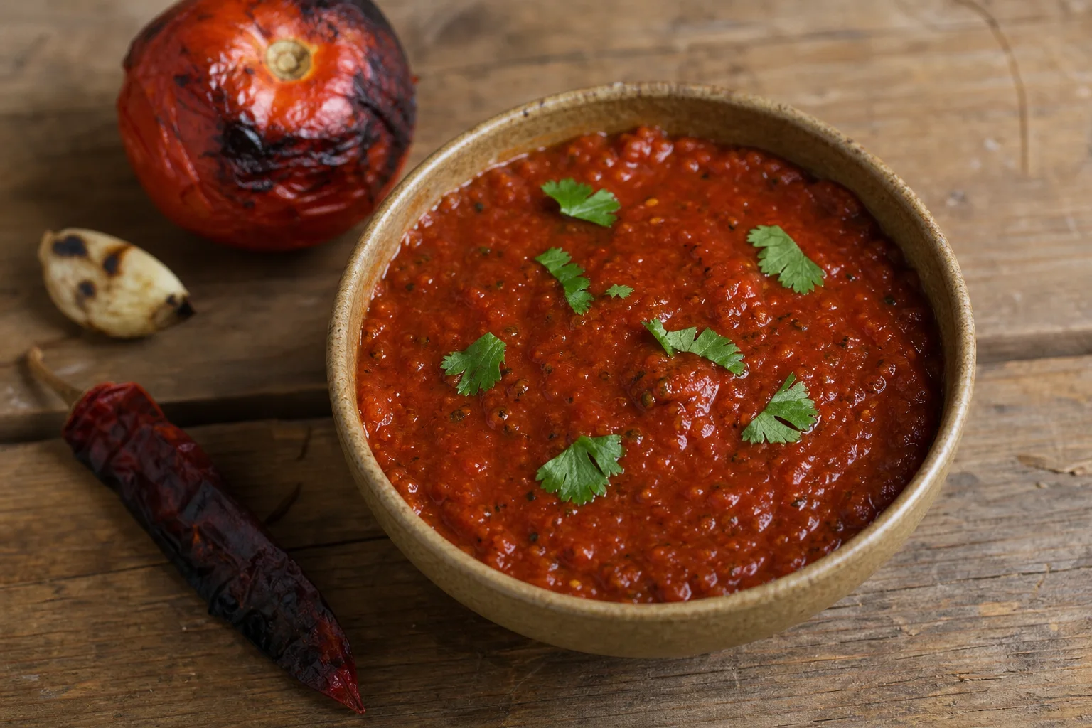 Salsa roja z pieczonych pomidorów — gotowe danie
