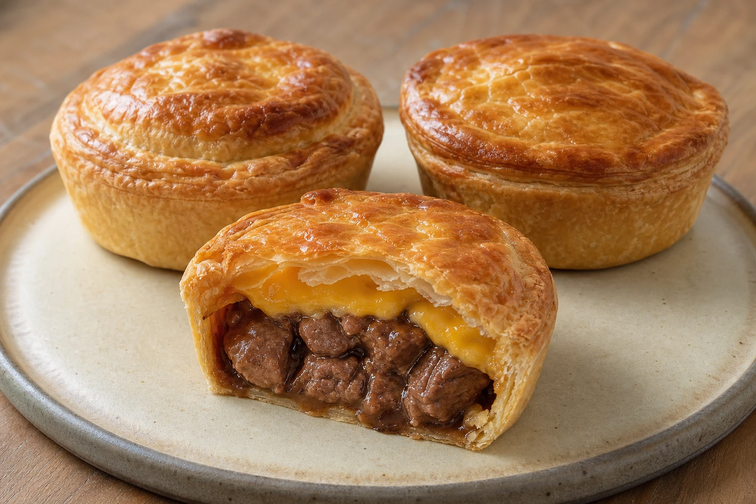 Steak and cheese pie — gotowe danie