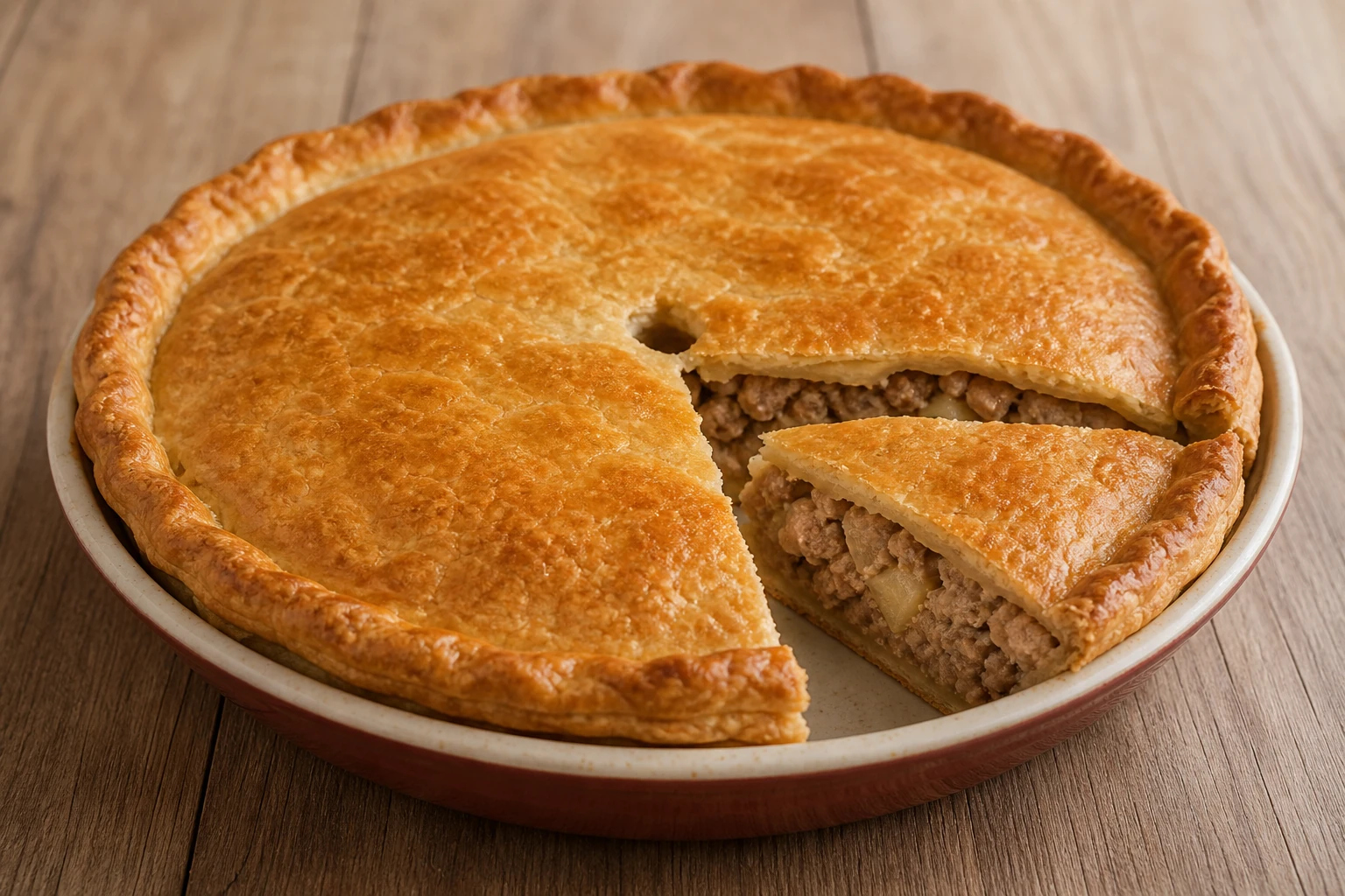 Tourtière z wieprzowiną — gotowe danie