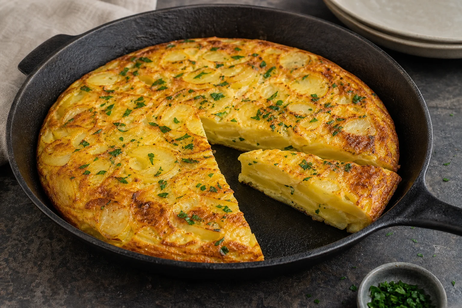 Ziemniaczana frittata — gotowe danie
